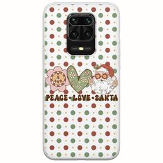 Peace Love Santa Xiaomi Redmi Note 9S / 9 Pro / 9 Pro Max Flexible TPU (Διάφανη Σιλικόνη)