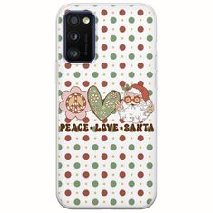 Peace Love Santa Samsung Galaxy A41 Flexible TPU (Διάφανη Σιλικόνη)