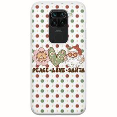 Peace Love Santa Xiaomi Redmi Note 9 Flexible TPU (Διάφανη Σιλικόνη)