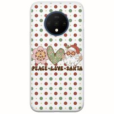 Peace Love Santa OnePlus 7T Flexible TPU (Διάφανη Σιλικόνη)