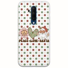 Peace Love Santa OnePlus 7T Pro Flexible TPU (Διάφανη Σιλικόνη)