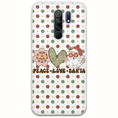 Peace Love Santa Xiaomi Redmi 9 Flexible TPU (Διάφανη Σιλικόνη)