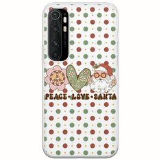 Peace Love Santa Xiaomi Mi Note 10 Lite Flexible TPU (Διάφανη Σιλικόνη)