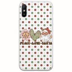 Peace Love Santa Xiaomi Redmi 9A Flexible TPU (Διάφανη Σιλικόνη)