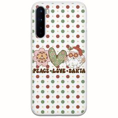 Peace Love Santa OnePlus Nord Flexible TPU (Διάφανη Σιλικόνη)