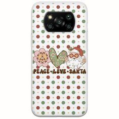 Peace Love Santa Xiaomi Poco X3 NFC / X3 Pro Flexible TPU (Διάφανη Σιλικόνη)