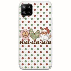 Peace Love Santa Samsung Galaxy A42 5G Flexible TPU (Διάφανη Σιλικόνη)