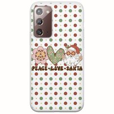 Peace Love Santa Samsung Galaxy Note 20 Flexible TPU (Διάφανη Σιλικόνη)