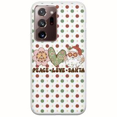 Peace Love Santa Samsung Galaxy Note 20 Ultra Flexible TPU (Διάφανη Σιλικόνη)