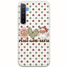 Peace Love Santa Realme 6 Flexible TPU (Διάφανη Σιλικόνη)