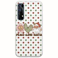 Peace Love Santa Realme 7 Flexible TPU (Διάφανη Σιλικόνη)