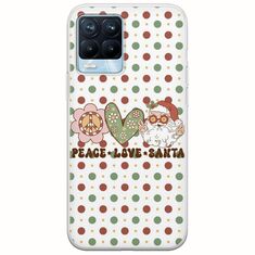 Peace Love Santa Realme 8 / 8 Pro Flexible TPU (Διάφανη Σιλικόνη)