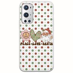 Peace Love Santa OnePlus 9 Pro Flexible TPU (Διάφανη Σιλικόνη)
