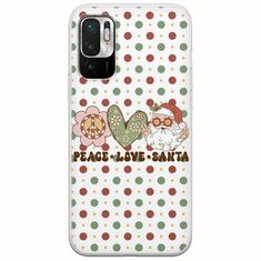 Peace Love Santa Xiaomi Redmi Note 10 5G Flexible TPU (Διάφανη Σιλικόνη)