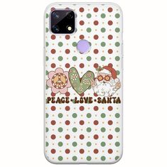 Peace Love Santa Realme C21 Flexible TPU (Διάφανη Σιλικόνη)