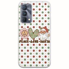 Peace Love Santa Realme GT 5G Flexible TPU (Διάφανη Σιλικόνη)