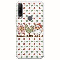 Peace Love Santa Huawei Y6p Flexible TPU (Διάφανη Σιλικόνη)