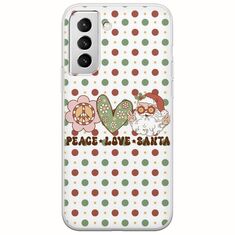 Peace Love Santa Samsung Galaxy S22 Plus Flexible TPU (Διάφανη Σιλικόνη)
