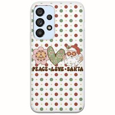 Peace Love Santa Samsung Galaxy A53 5G Flexible TPU (Διάφανη Σιλικόνη)