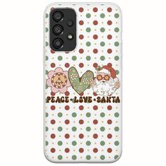 Peace Love Santa Samsung Galaxy A33 5G Flexible TPU (Διάφανη Σιλικόνη)