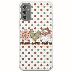 Peace Love Santa Samsung Galaxy M13 4G Flexible TPU (Διάφανη Σιλικόνη)