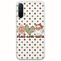 Peace Love Santa OnePlus Nord CE 5G Flexible TPU (Διάφανη Σιλικόνη)