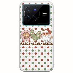 Peace Love Santa Vivo X80 Flexible TPU (Διάφανη Σιλικόνη)