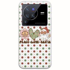 Peace Love Santa Vivo X80 Pro Flexible TPU (Διάφανη Σιλικόνη)