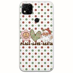 Peace Love Santa Xiaomi Redmi 10A Flexible TPU (Διάφανη Σιλικόνη)
