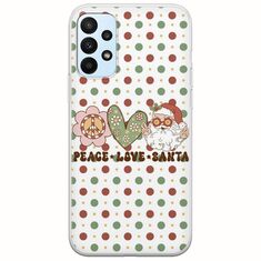 Peace Love Santa Samsung Galaxy A23 5G Flexible TPU (Διάφανη Σιλικόνη)