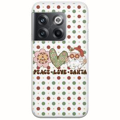 Peace Love Santa OnePlus 10T 5G Flexible TPU (Διάφανη Σιλικόνη)