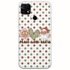 Peace Love Santa Xiaomi Poco C40 Flexible TPU (Διάφανη Σιλικόνη)