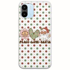 Peace Love Santa Xiaomi Redmi A1 Flexible TPU (Διάφανη Σιλικόνη)