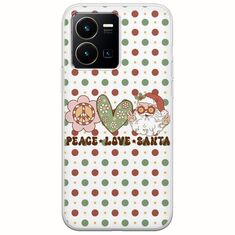 Peace Love Santa Vivo Y35 Flexible TPU (Διάφανη Σιλικόνη)