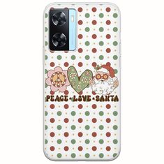 Peace Love Santa Oppo A77 5G Flexible TPU (Διάφανη Σιλικόνη)