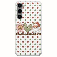 Peace Love Santa Samsung Galaxy S23 Plus 5G Flexible TPU (Διάφανη Σιλικόνη)