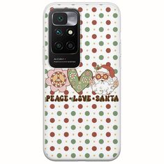 Peace Love Santa Xiaomi Redmi 10 2022 Flexible TPU (Διάφανη Σιλικόνη)