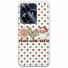 Peace Love Santa Realme C55 Flexible TPU (Διάφανη Σιλικόνη)