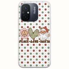 Peace Love Santa Xiaomi Redmi 12C Flexible TPU (Διάφανη Σιλικόνη)
