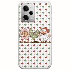 Peace Love Santa Xiaomi Redmi Note 12 Pro 5G Flexible TPU (Διάφανη Σιλικόνη)
