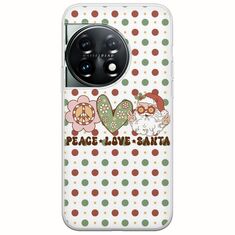 Peace Love Santa OnePlus 11 5G Flexible TPU (Διάφανη Σιλικόνη)