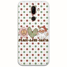 Peace Love Santa Nokia 7 Plus  Flexible TPU (Διάφανη Σιλικόνη)