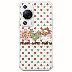 Peace Love Santa Huawei P60 Pro Flexible TPU (Διάφανη Σιλικόνη)