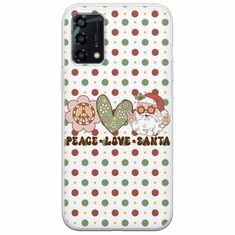 Peace Love Santa Oppo A95 5G Flexible TPU (Διάφανη Σιλικόνη)