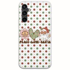 Peace Love Santa Samsung Galaxy S23 FE 5G Flexible TPU (Διάφανη Σιλικόνη)