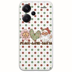 Peace Love Santa Xiaomi Redmi Note 13 Pro Plus 5G Flexible TPU (Διάφανη Σιλικόνη)