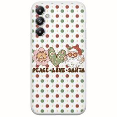 Peace Love Santa Samsung Galaxy A25 5G Flexible TPU (Διάφανη Σιλικόνη)