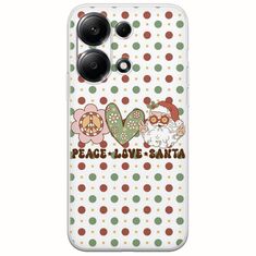 Peace Love Santa Xiaomi Redmi Note 13 4G Flexible TPU (Διάφανη Σιλικόνη)