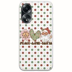 Peace Love Santa Oppo A78 4G Flexible TPU (Διάφανη Σιλικόνη)