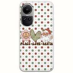 Peace Love Santa Oppo Reno 10 5G Flexible TPU (Διάφανη Σιλικόνη)
